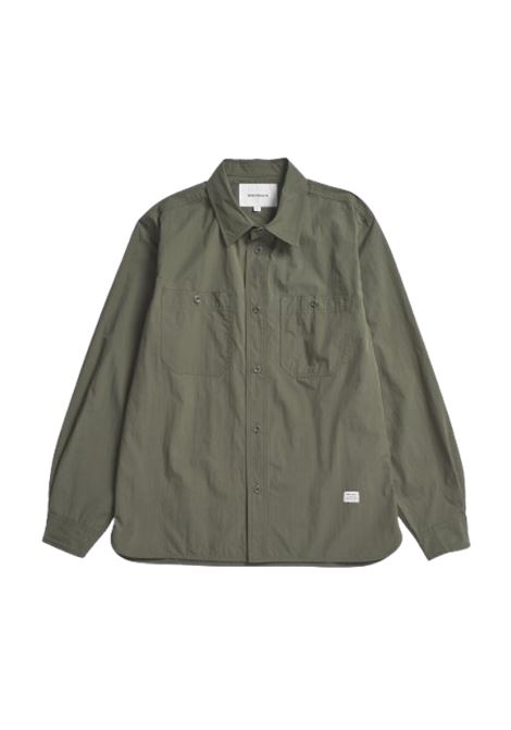 camicia silas uomo verde edera NORSE PROJECTS | N40-08258098